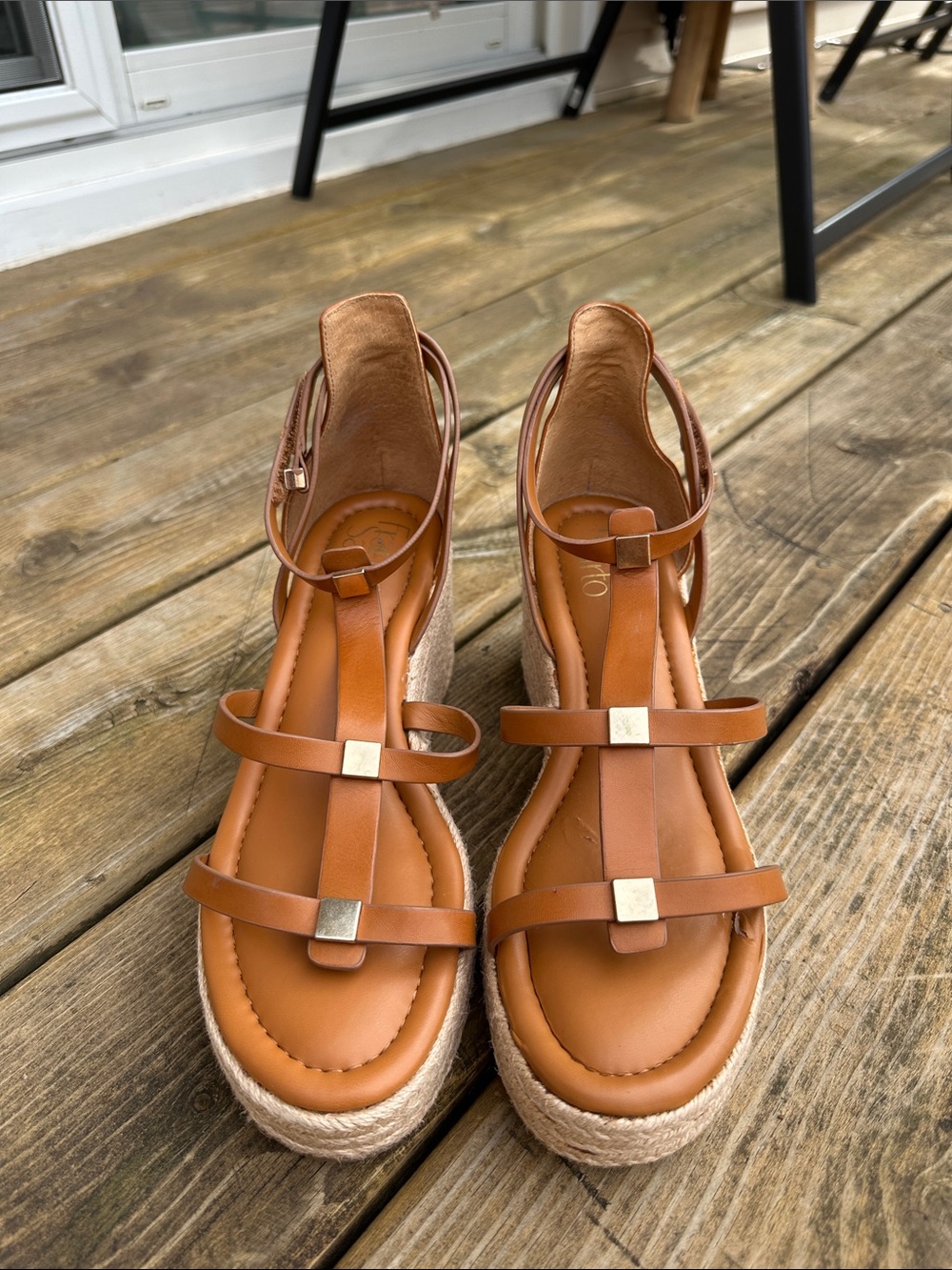 Franco Sarto Espadrille Wedges Sandals - Picture 2 of 9